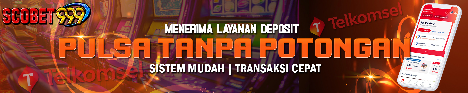 Deposit Pulsa Telkomsel Tanpa Potongan Scobet999